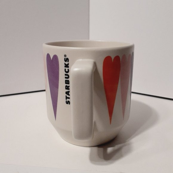 Starbucks 2016 Hearts Valentines Coffee / Tea Cup - Picture 2 of 6